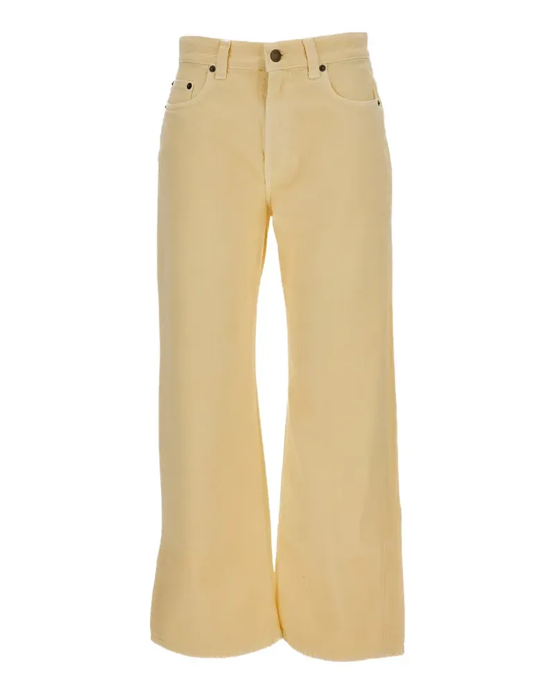 Haikure Winny Twill wide-leg jeans - Gelb Gelb