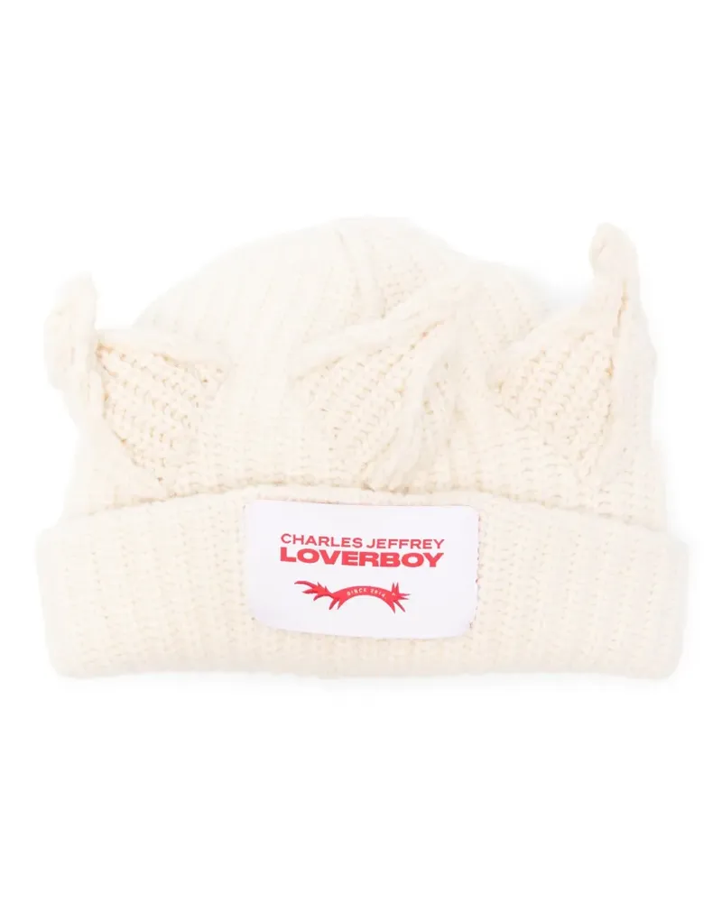Charles Jeffrey Loverboy Gestrickte Crown Beanie - Nude Nude