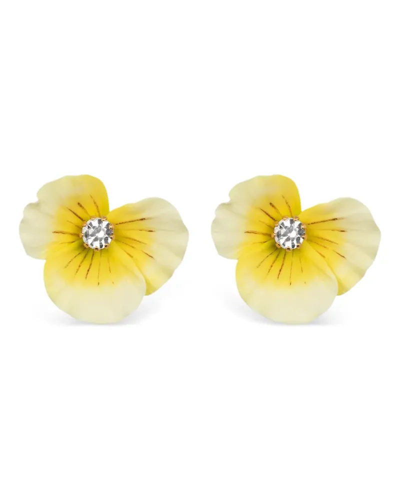 Jennifer Behr Aleah flower-shaped stud earrings - Gold Gold