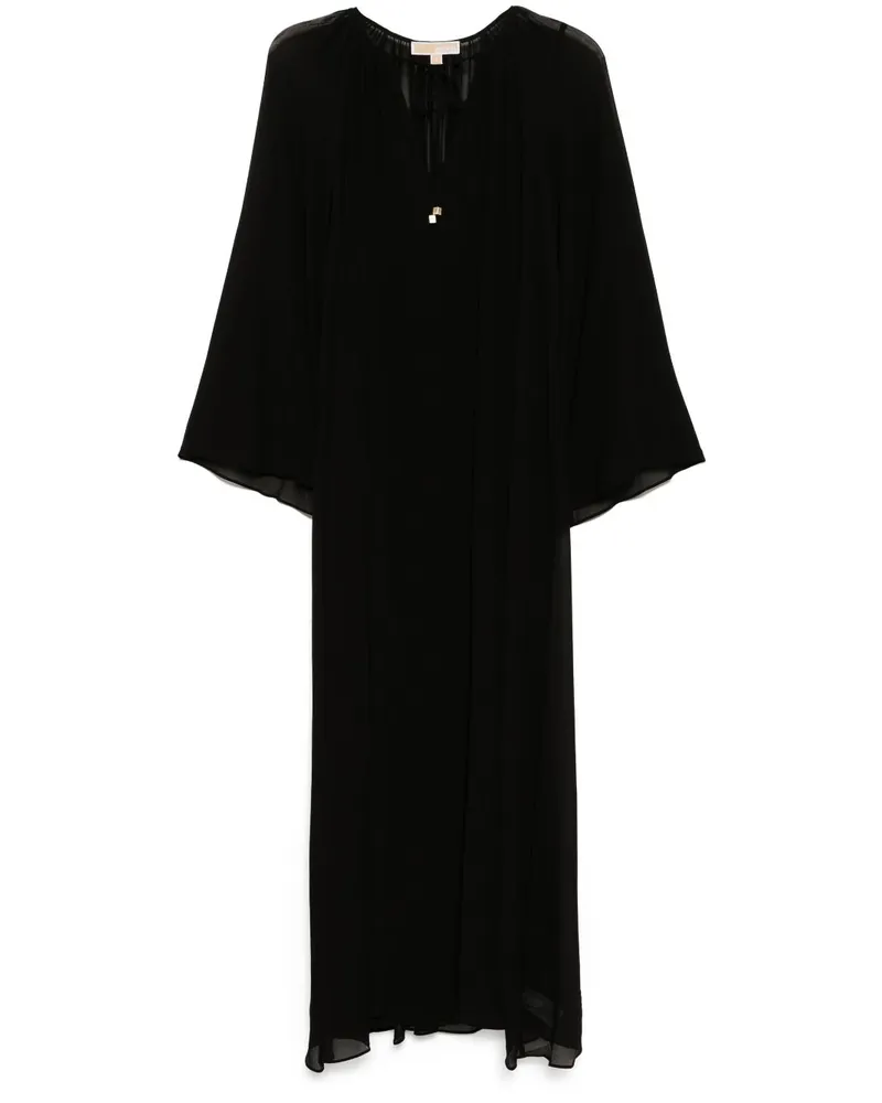 Michael Kors Maxikleid mit V-Ausschnitt - Schwarz Schwarz