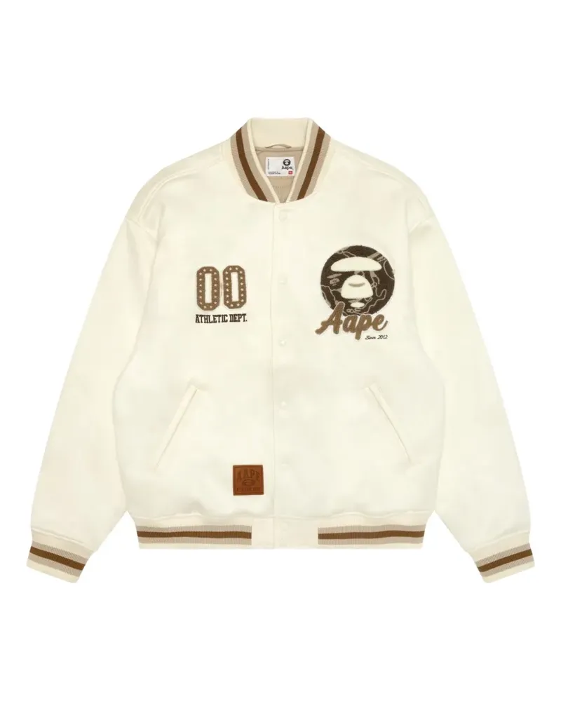 BAPE AAPEUNVS Bomberjacke mit Stickerei - Nude Nude
