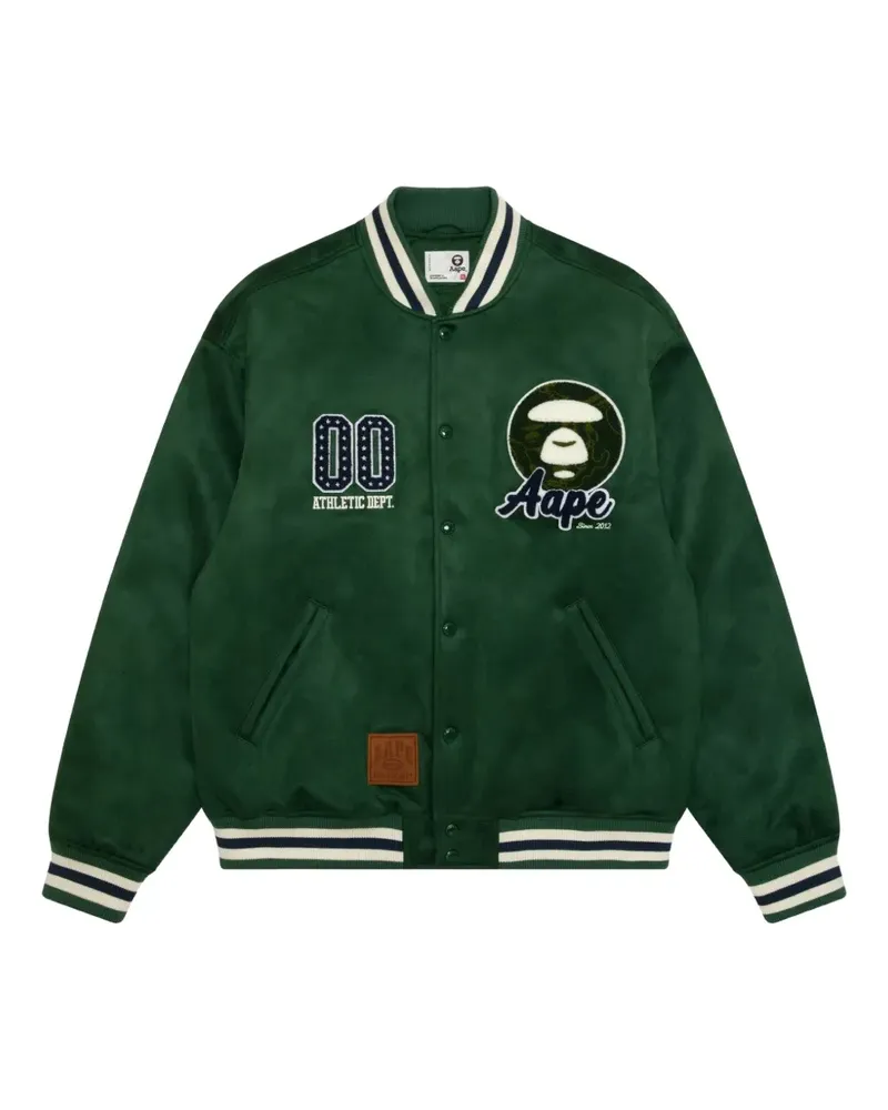 BAPE AAPEUNVS embroidered bomber jacket - Nude Nude