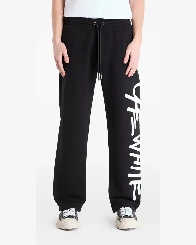 OFF-WHITE Jogginghose mit Logo-Print - Schwarz Schwarz