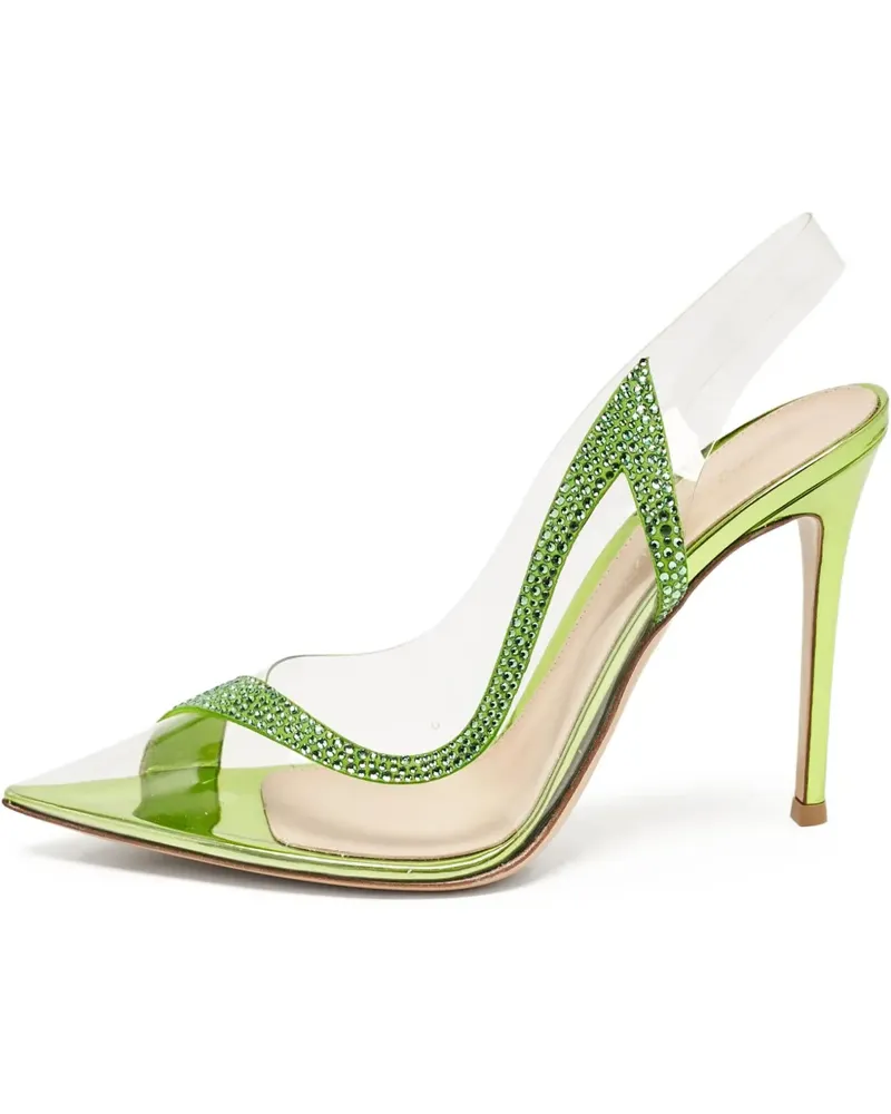 Gianvito Rossi Spitze Slingback-Pumps 105mm - Grün Grün