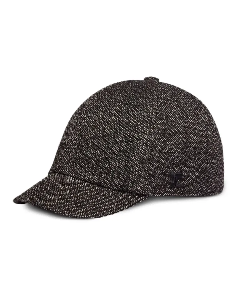 Courrèges Caviar Baseballkappe - Schwarz Schwarz