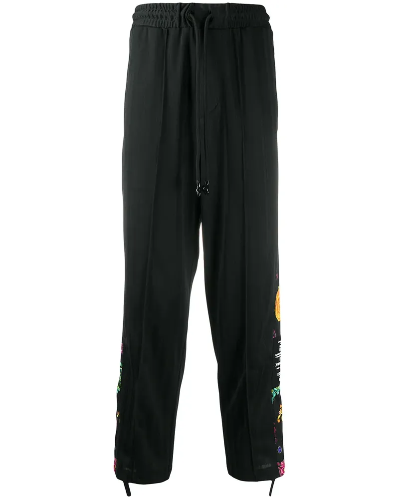 Versace Jeans Jogginghose mit Barock-Print - Schwarz Schwarz