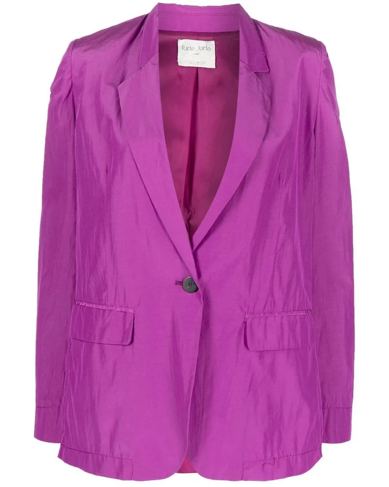 forte_forte Einreihiger Blazer - Violett Violett