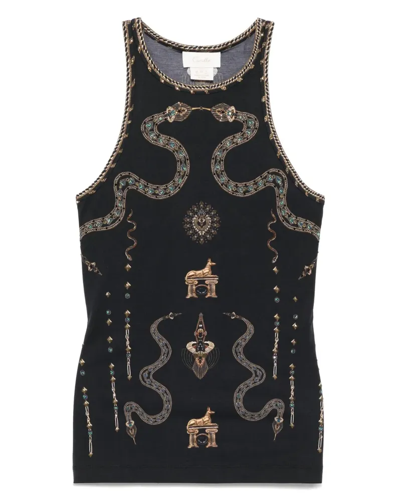 Camilla The Call Me Cleopatra Jersey-Tanktop - Schwarz Schwarz