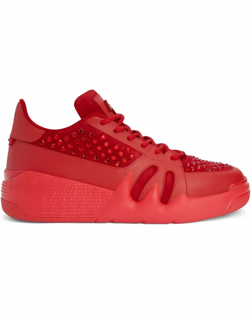 Giuseppe Zanotti Talon Sneakers mit Kristallen - Rot Rot