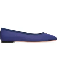 Bally Ballerinas mit Logo-Schild Blau