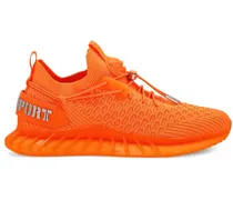 Runner Sneakers mit Logo-Schild - Orange