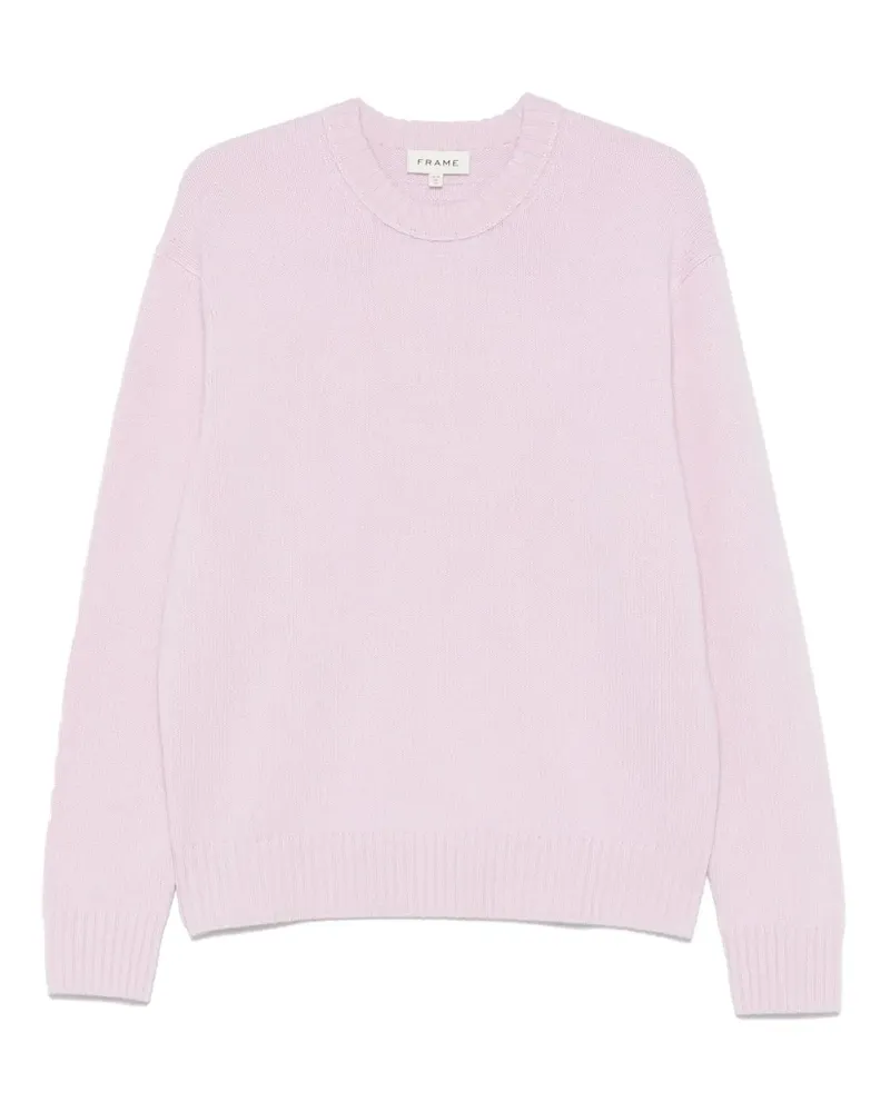 Frame Denim Kaschmirpullover mit rundem Ausschnitt - Rosa Rosa