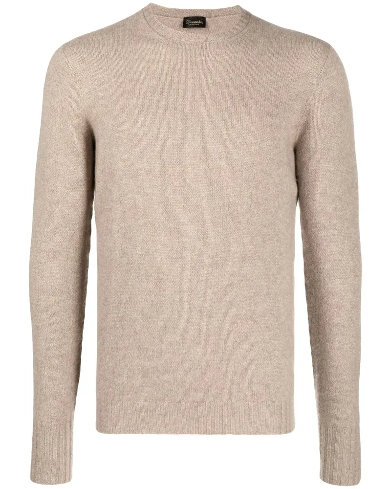 Drumohr  Kaschmirpullover mit Rundhalsausschnitt - Nude Nude