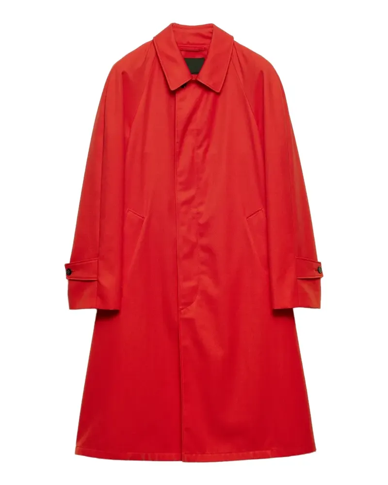 Prada Geknöpfter Mantel - Rot Rot
