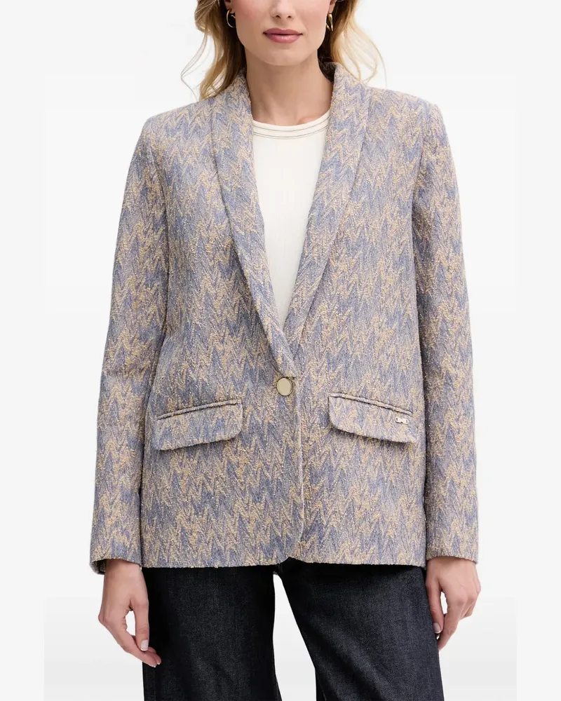 Mos Mosh MMWren Eve Blazer mit Schalkragen - Blau Blau
