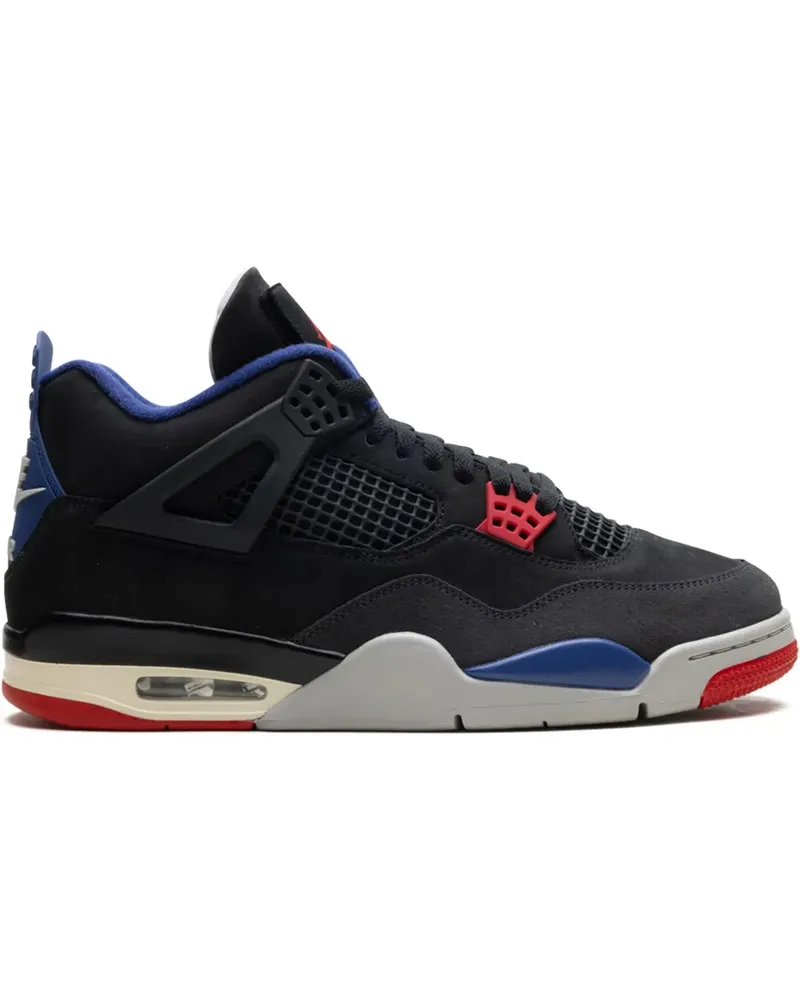 Jordan Air  4 "Rare Air - Black/Fire Red/Deep Royal Blue/Dark Smoke Grey/Tech Grey" Sneakers - Schwarz Schwarz