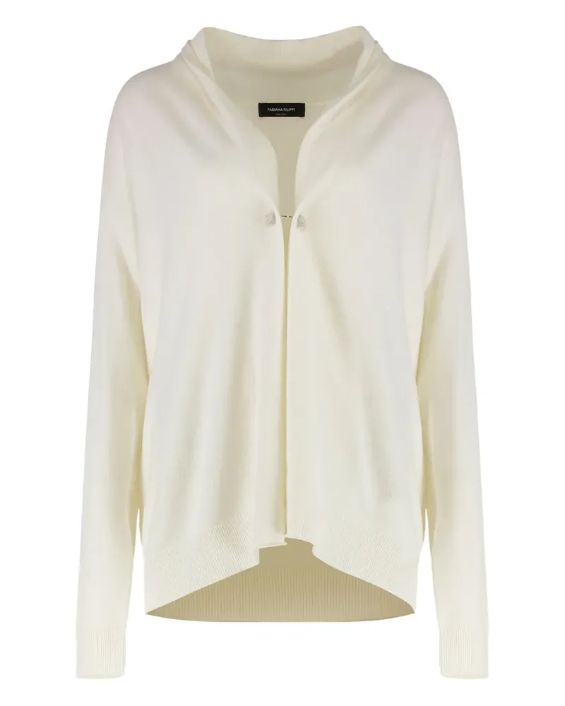 Fabiana Filippi Cardigan mit Perlenknöpfen - Nude Nude