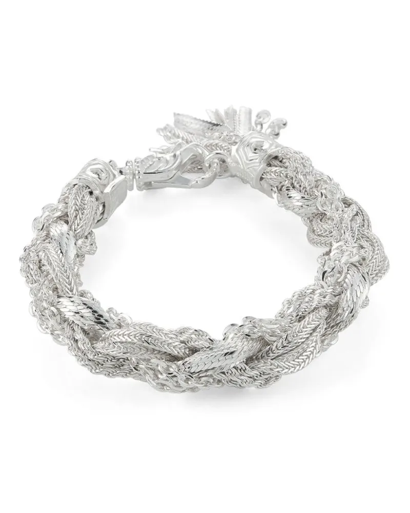 Emanuele Bicocchi Kordelkettenarmband aus Silber Silber