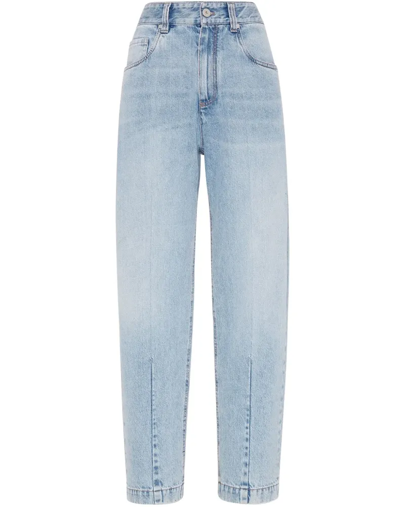 Brunello Cucinelli Jeans mit Perlenverzierung - Blau Blau