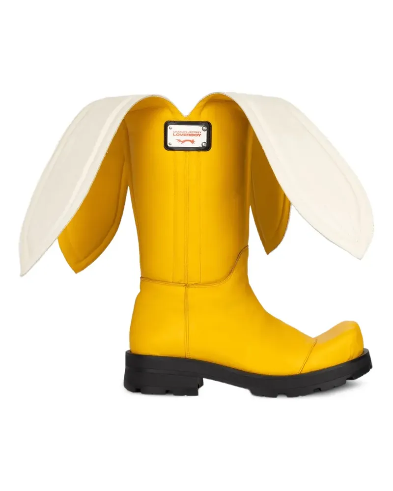 Charles Jeffrey Loverboy Banana Sheathed Moggies Stiefel - Gelb Gelb