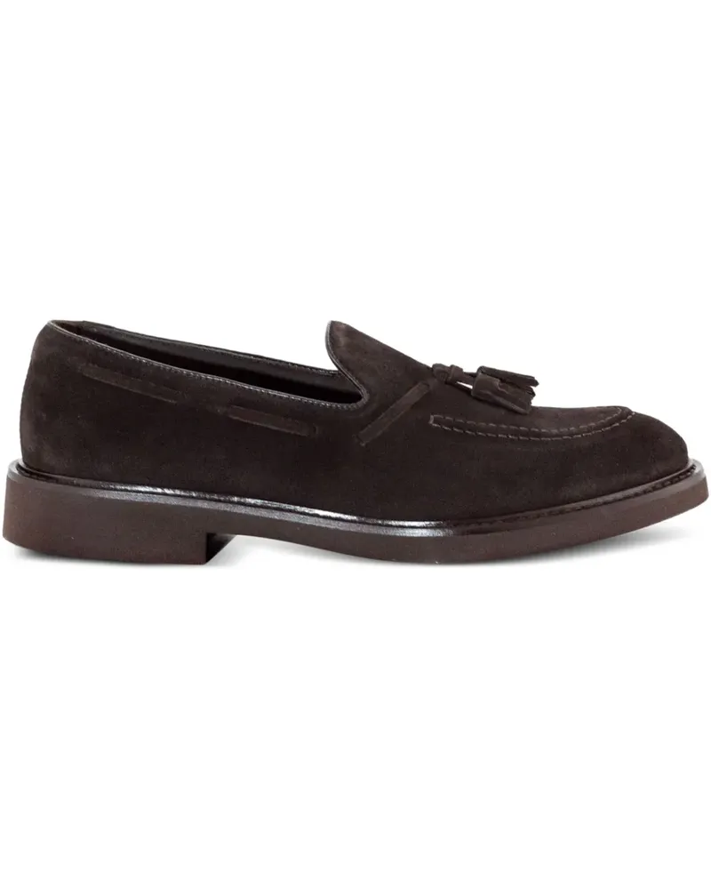 Doucal´s Loafer aus Wildleder mit Quasten - Braun Braun