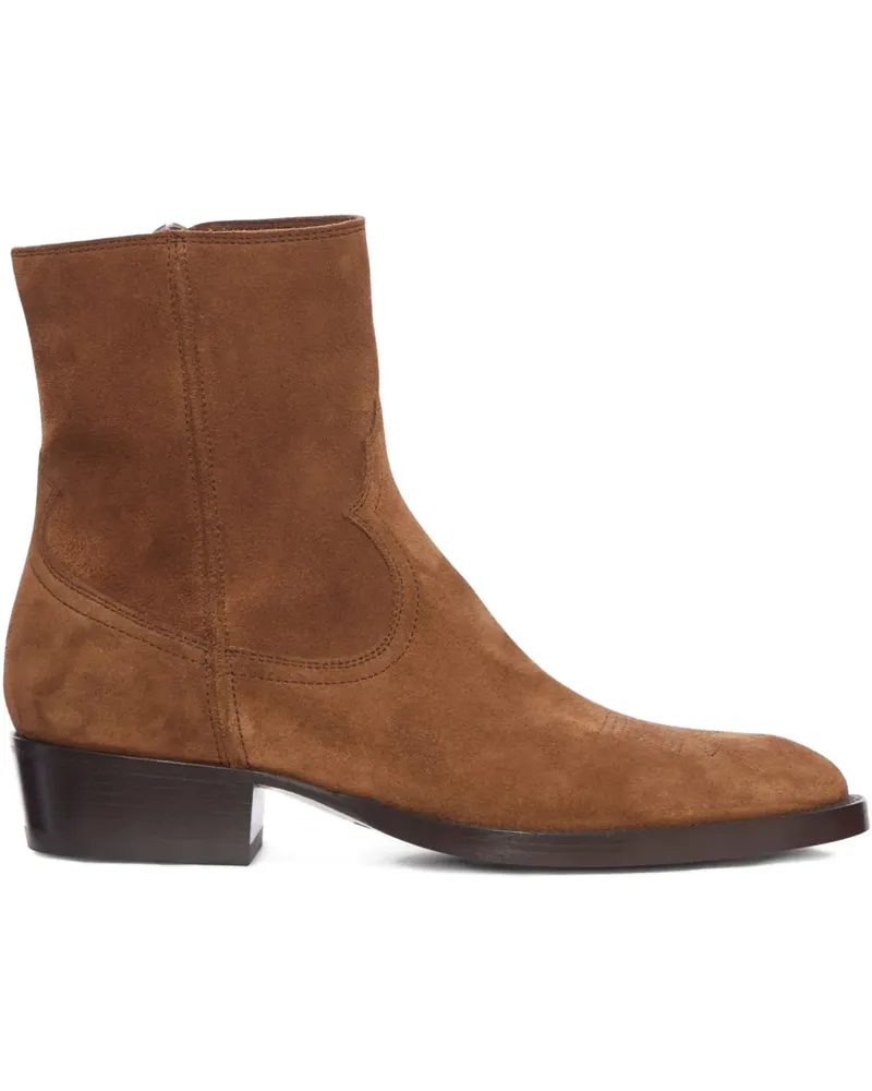Buttero Knöchelhohe Wildlederstiefel - Braun Braun