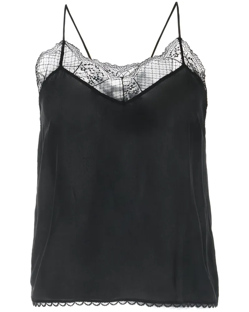 Stella Nova Camisole-Top aus Seide - Schwarz Schwarz