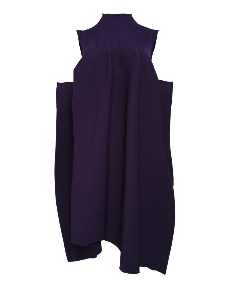 CFCL Pottery cold-shoulder pleated midi dress - Violett Violett