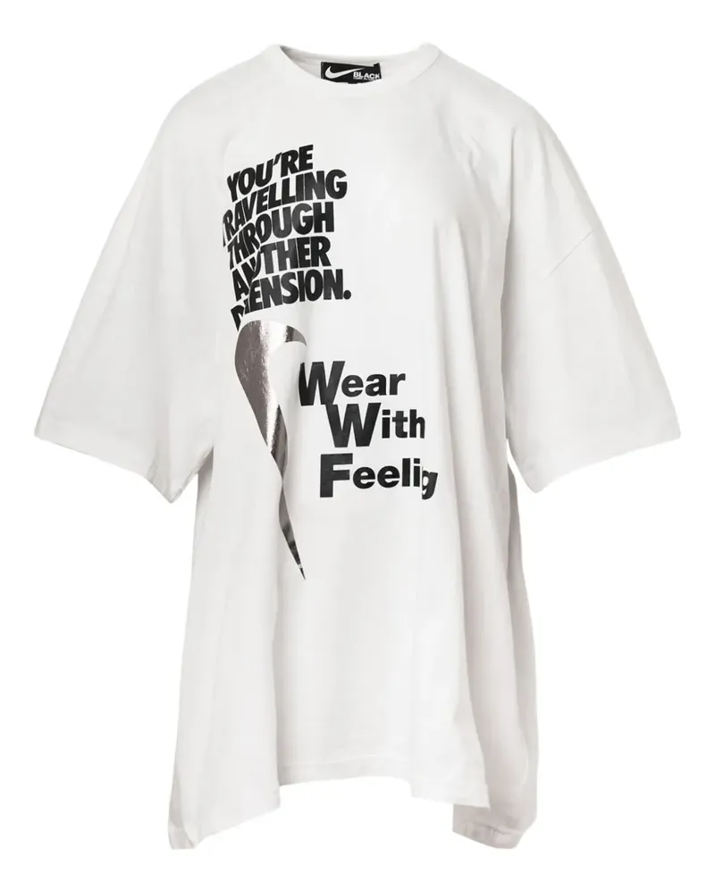 Comme des Garçons x Nike T-Shirt mit grafischem Print - Weiß Weiß