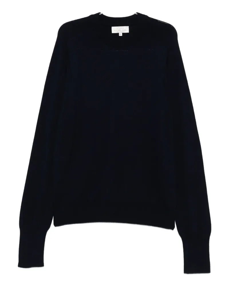 Studio Nicholson Jed crew-neck sweater - Blau Blau