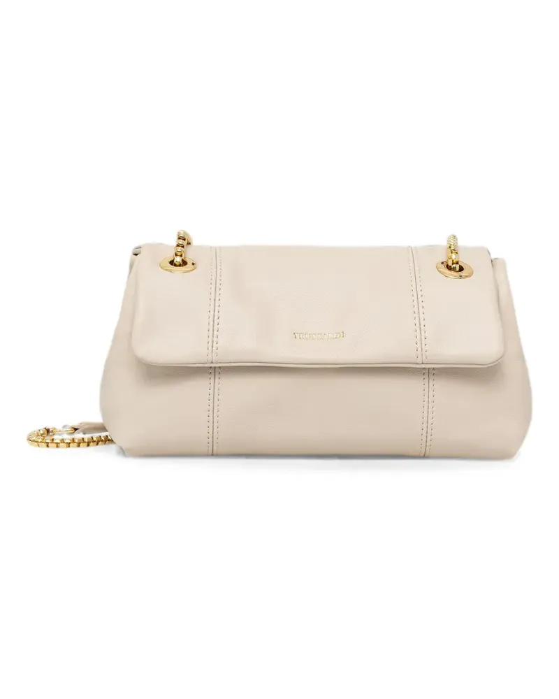 Trussardi mini Orbita logo-lettering chain-strap shoulder bag - Nude Nude