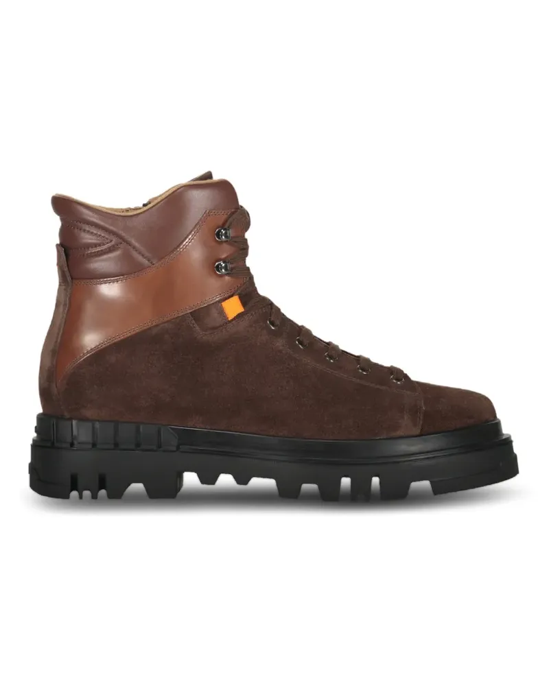 Santoni panelled boots - Braun Braun
