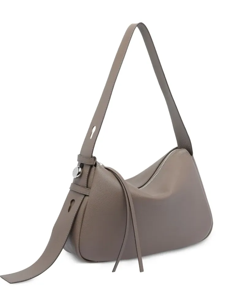 Tory Burch Romy Schultertasche mit Reißverschluss - Nude Nude