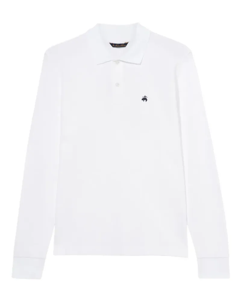 Brooks Brothers piqué cotton polo - Weiß Weiß