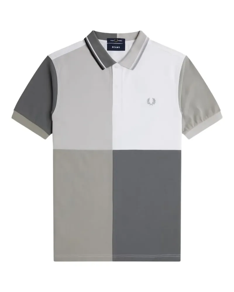Fred Perry x Beams Poloshirt mit Einsätzen - Grau Grau