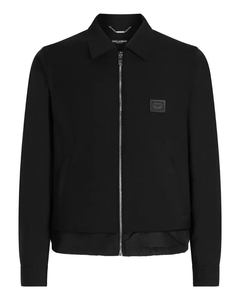 Dolce & Gabbana Windbreaker mit Reißverschluss - Schwarz Schwarz