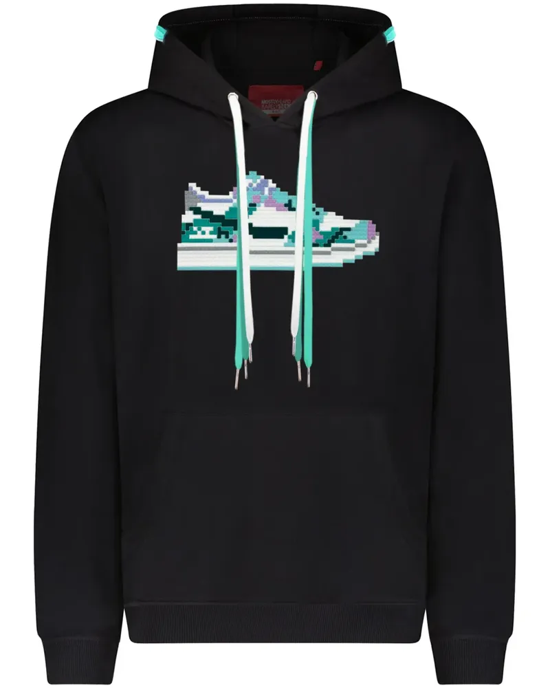 Mostly Heard Rarely Seen Watercolour Hoodie - Schwarz Schwarz