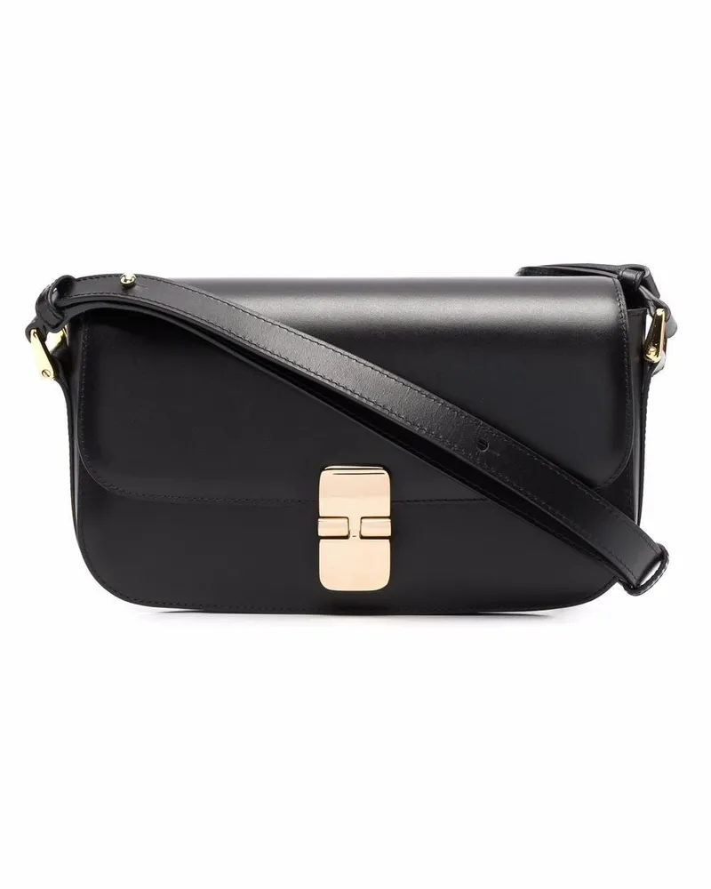 A.P.C. Grace Schultertasche - Schwarz Schwarz