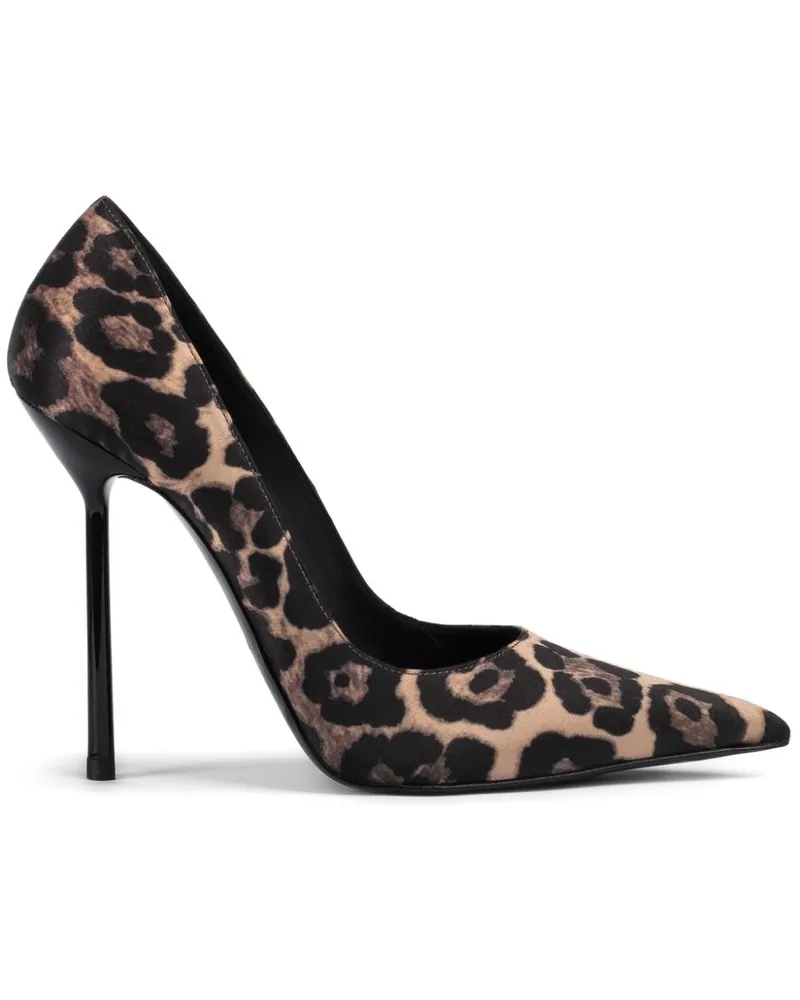 Le Silla Bella Pumps mit Leoparden-Print 120mm - Schwarz Schwarz