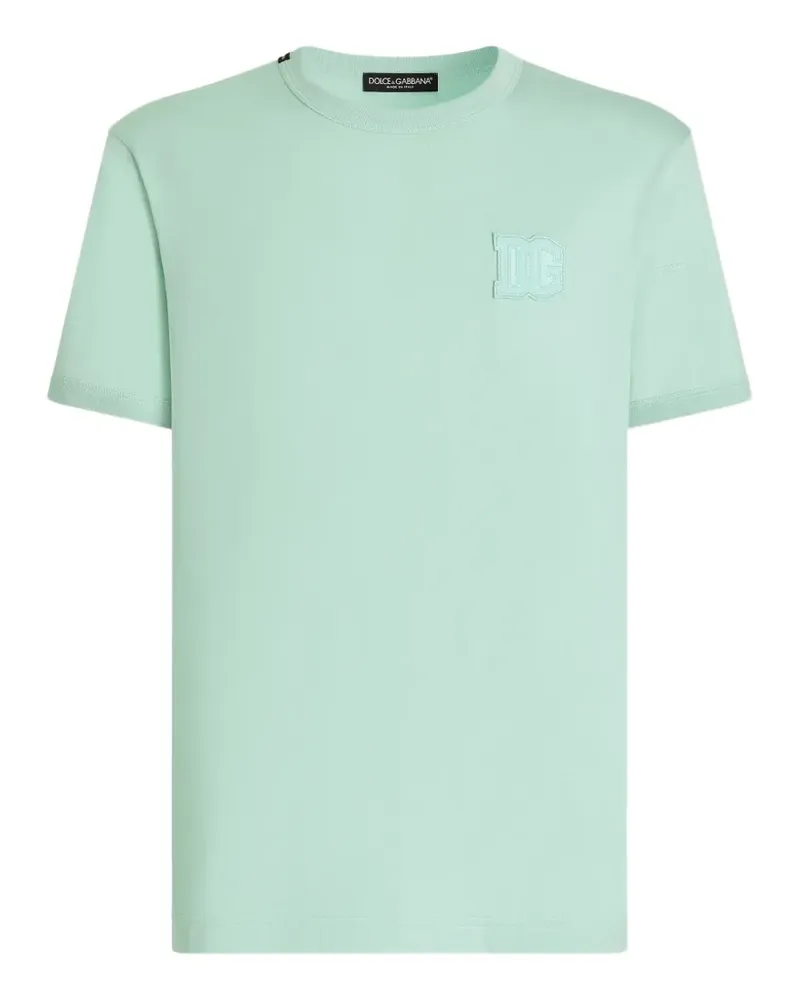 Dolce & Gabbana T-Shirt mit Patch - Grün Grün