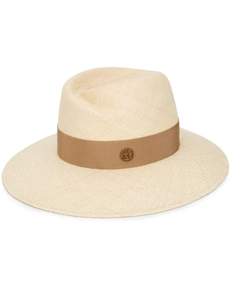 Maison Michel Virginie Fedora aus Stroh - Nude Nude
