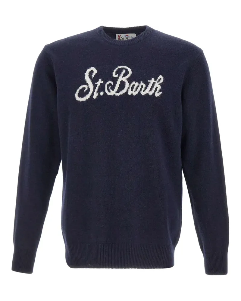 MC2 Saint Barth Heron Pullover mit Stickerei - Blau Blau