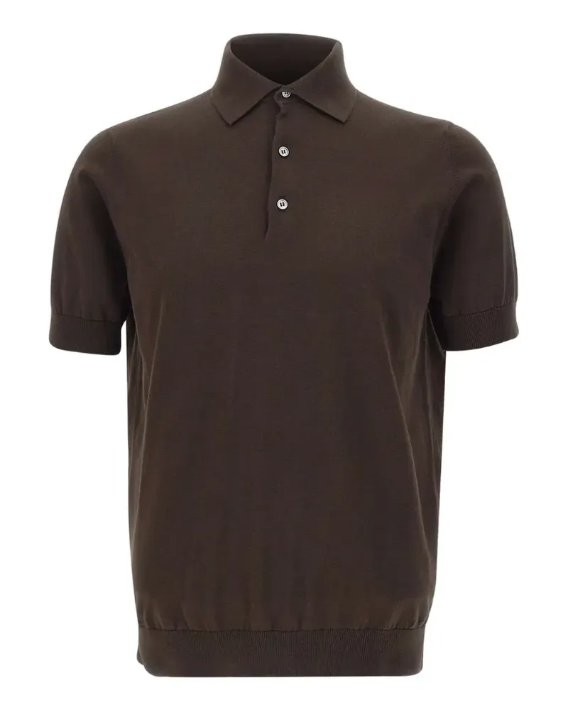 Filippo de Laurentiis knitted polo shirt - Braun Braun
