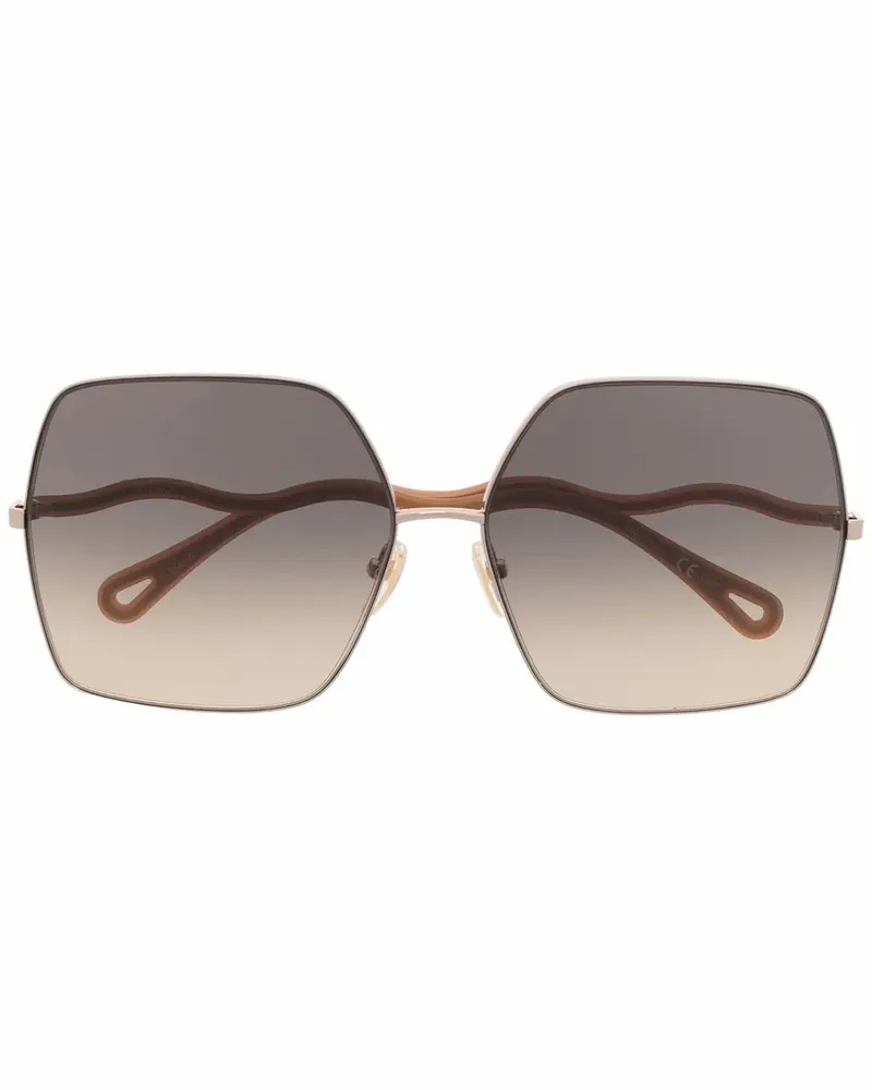Chloé Noore Oversized-Sonnenbrille - Braun Braun