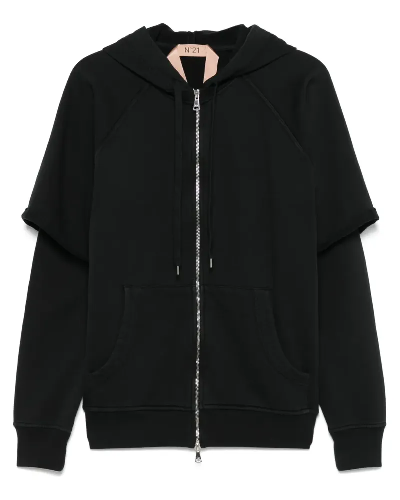 N° 21 Klassischer Hoodie - Schwarz Schwarz