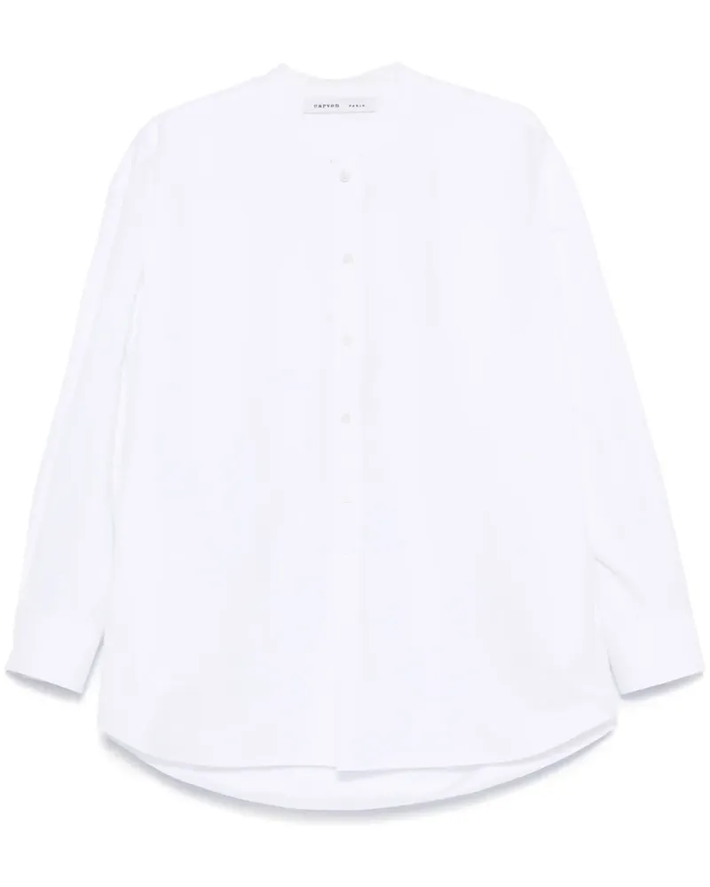 Carven Bluse aus Popeline - Weiß Weiß