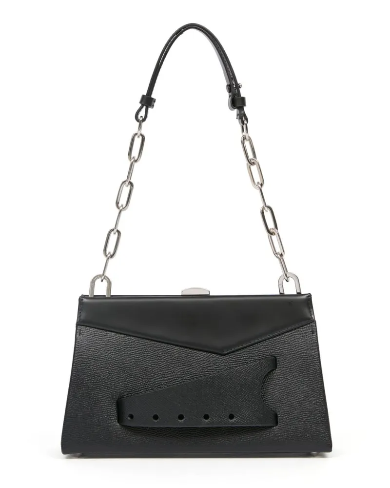 Maison Margiela Kleine Snatched Schultertasche - Schwarz Schwarz