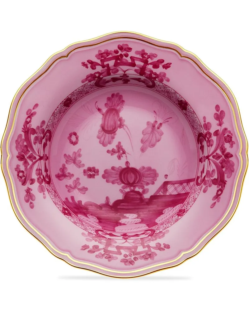 Ginori 1735 Oriente Italiano Suppenteller - Rosa Rosa