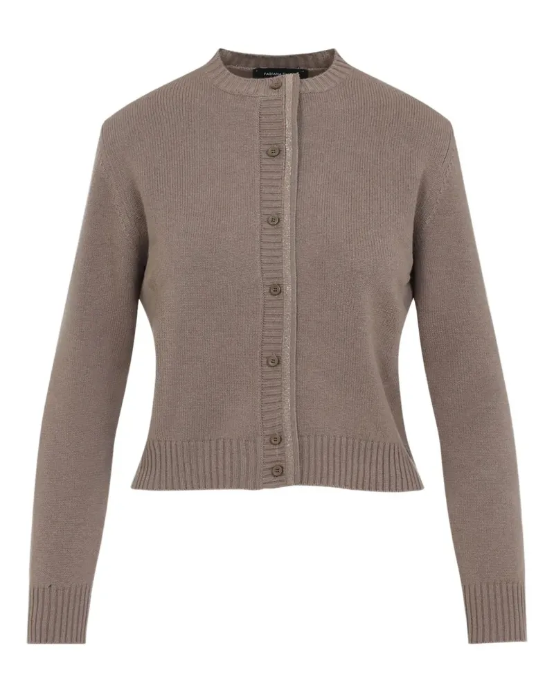 Fabiana Filippi Gerippter Cardigan mit Knöpfen - Nude Nude
