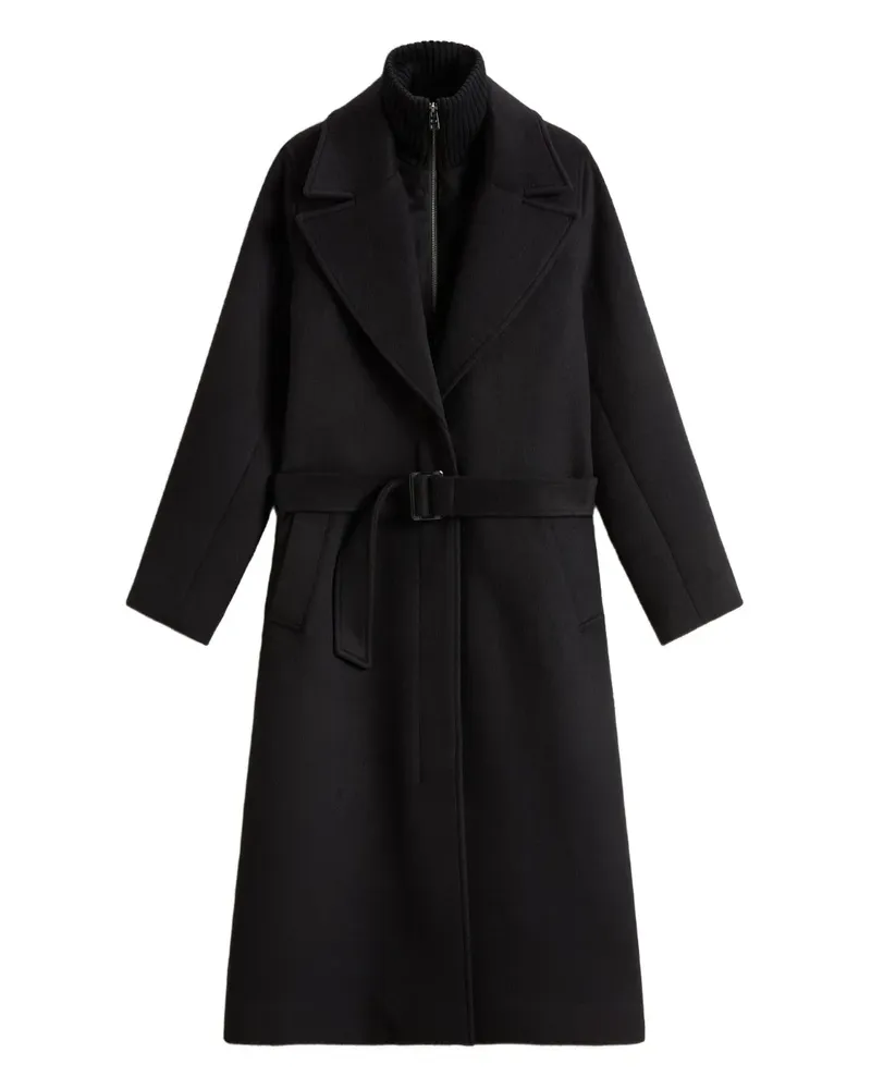 Woolrich Klassischer Mantel - Schwarz Schwarz